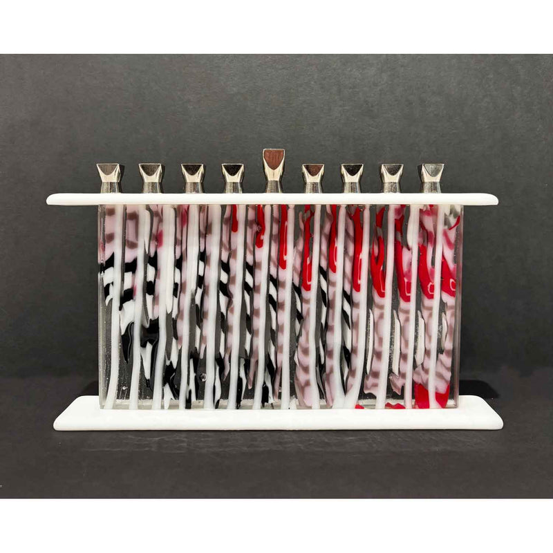 Harmony in Flame Menorah - Petroff Gallery - Judaica