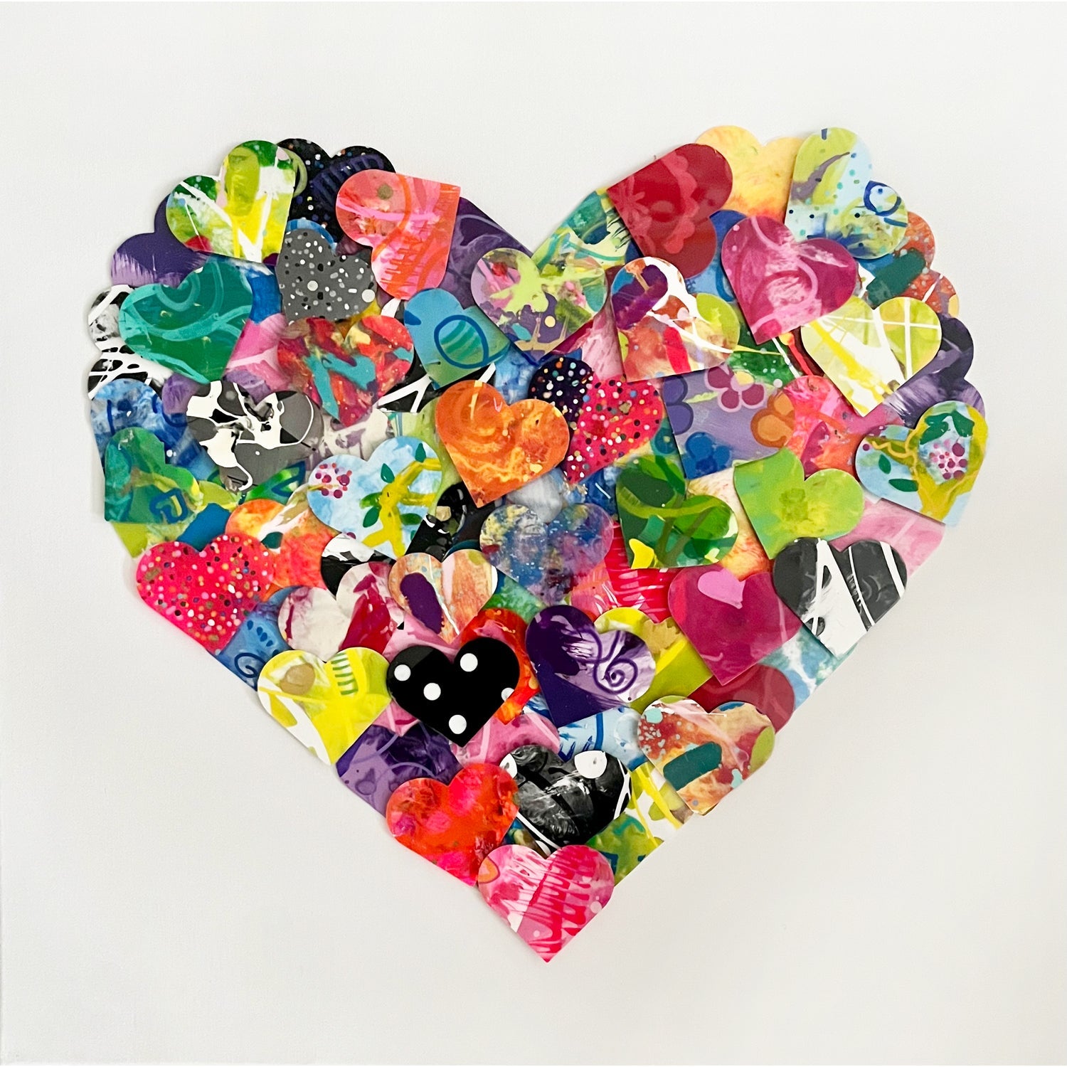 Kaleidoscopes of Love 20" x 20" - Petroff Gallery -  - Wendy Solomon-Weizel - Kaleidoscopes of Love, 20" x 20"