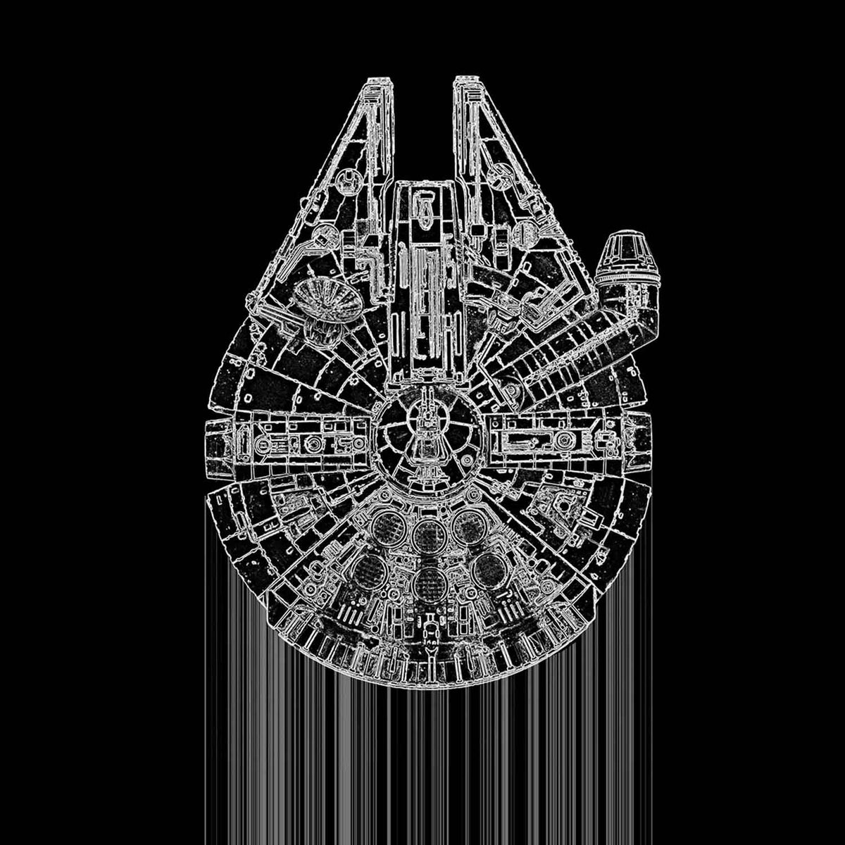Kessel Run Dark Matter 12" x 12" - Petroff Gallery - Painting and Photography