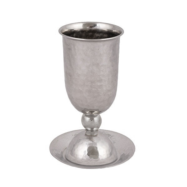 Kiddush Cup Hammer Work Ball - Petroff Gallery - Judaica