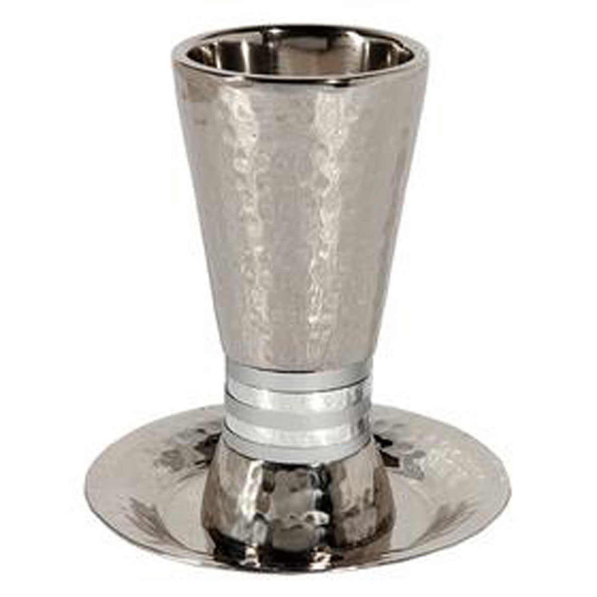 Kiddush Cup Silver Rings - Petroff Gallery