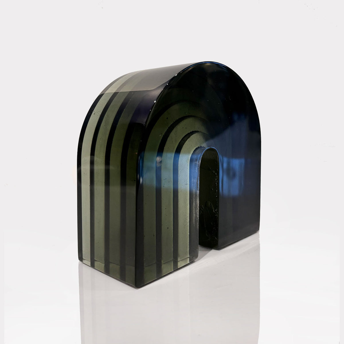 Small Grey Arch - Petroff Gallery - Glass Art