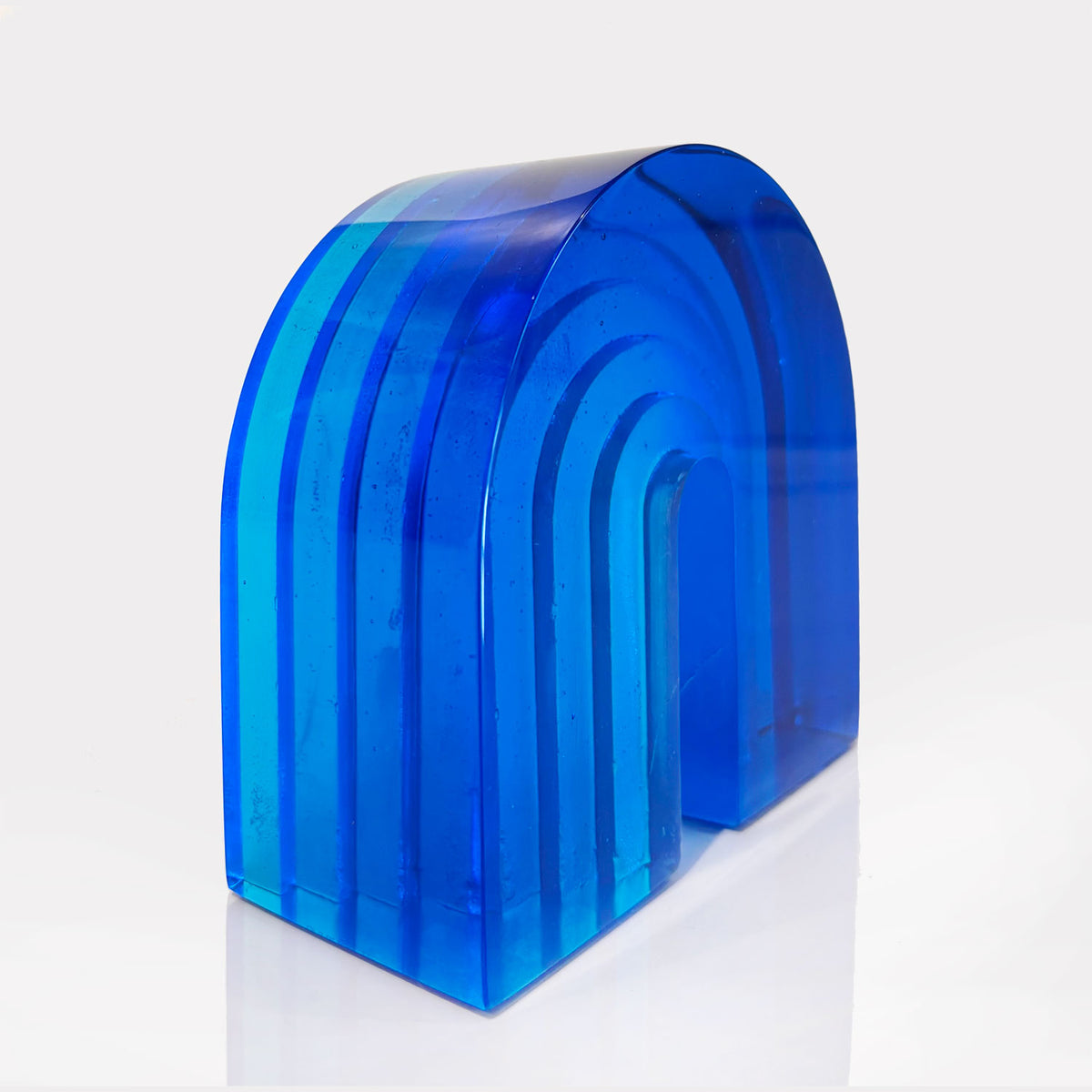 Small Blue Arch - Petroff Gallery - Glass Art