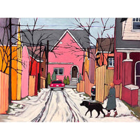 Laneway Traffic 36" x 48" - Petroff Gallery - Painting