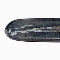 Large Oblong Tray Black - Petroff Gallery - Tableware