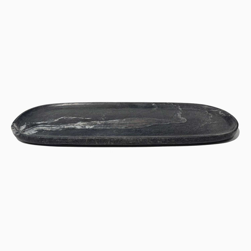 Large Oblong Tray Black - Petroff Gallery - Tableware