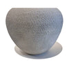 Large Round Grey Carved Vessel - Petroff Gallery - Ceramic Art