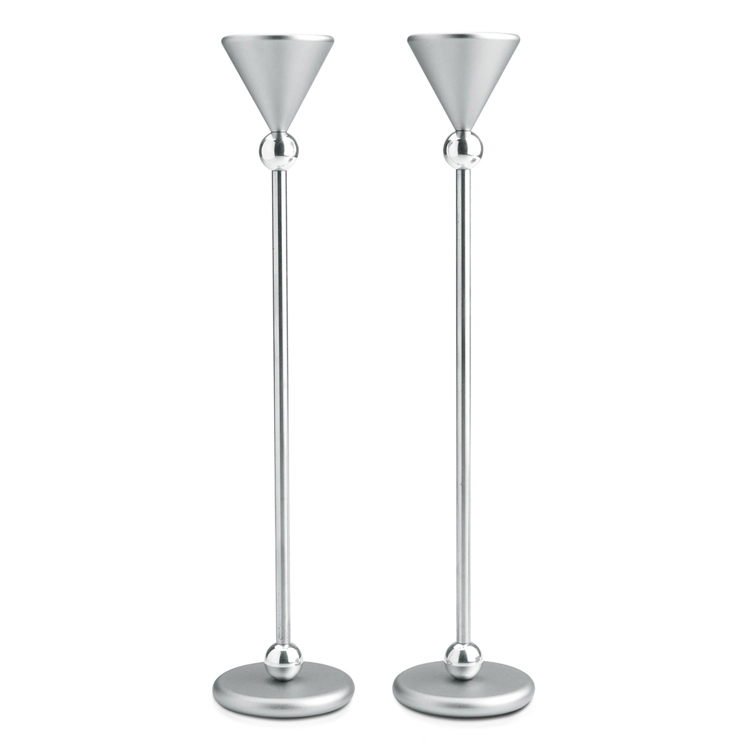 Large Candlesticks Silver - Petroff Gallery - Judaica