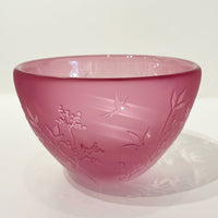 Large Bowl Dark Pink - Petroff Gallery - Glass Art