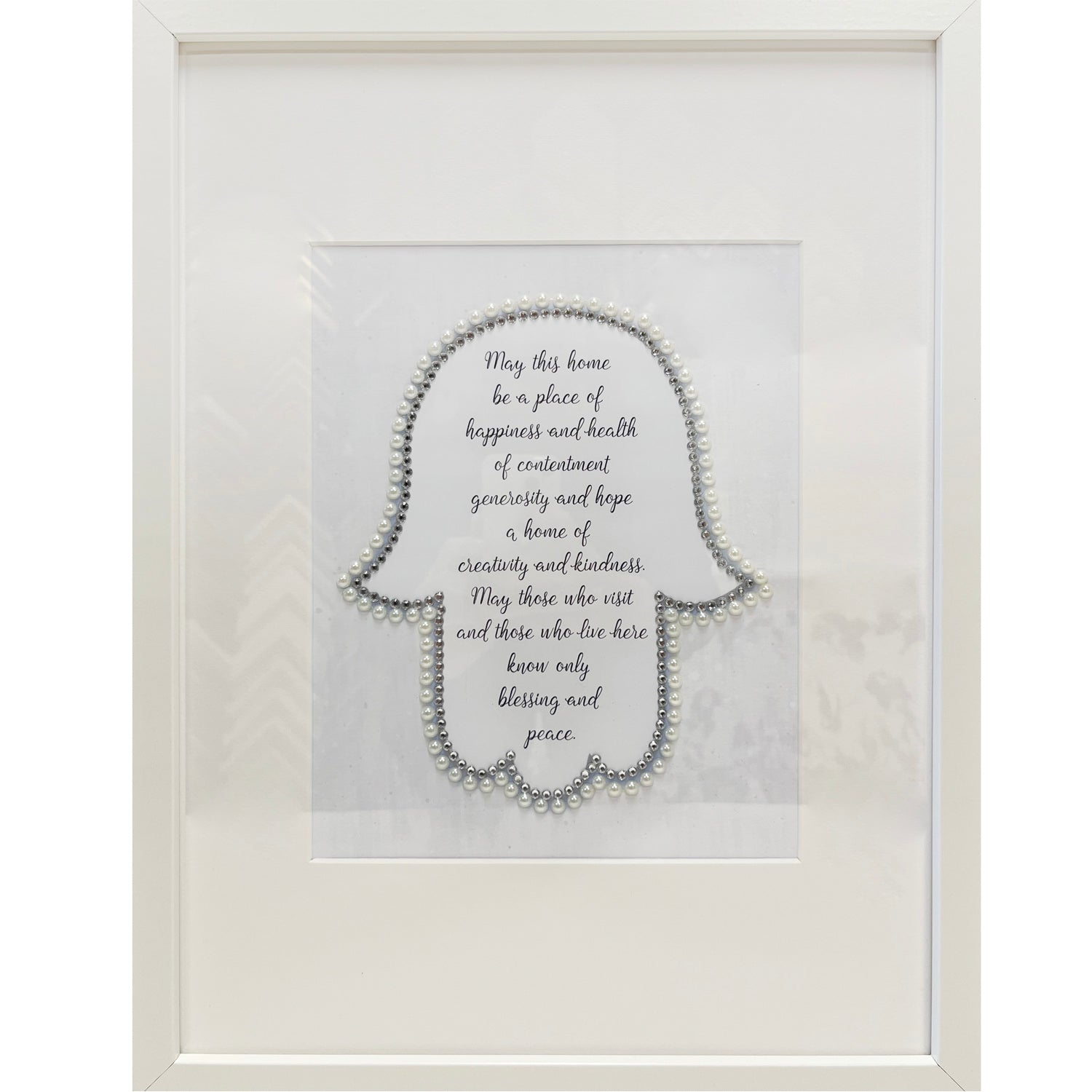Large Crystal & Pearl Home Blessing - Petroff Gallery -  - Rhonda Frances - Large Crystal pearl home blessing