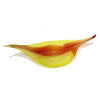 Large Etched Leaf Citron Saffron - Petroff Gallery -  - 