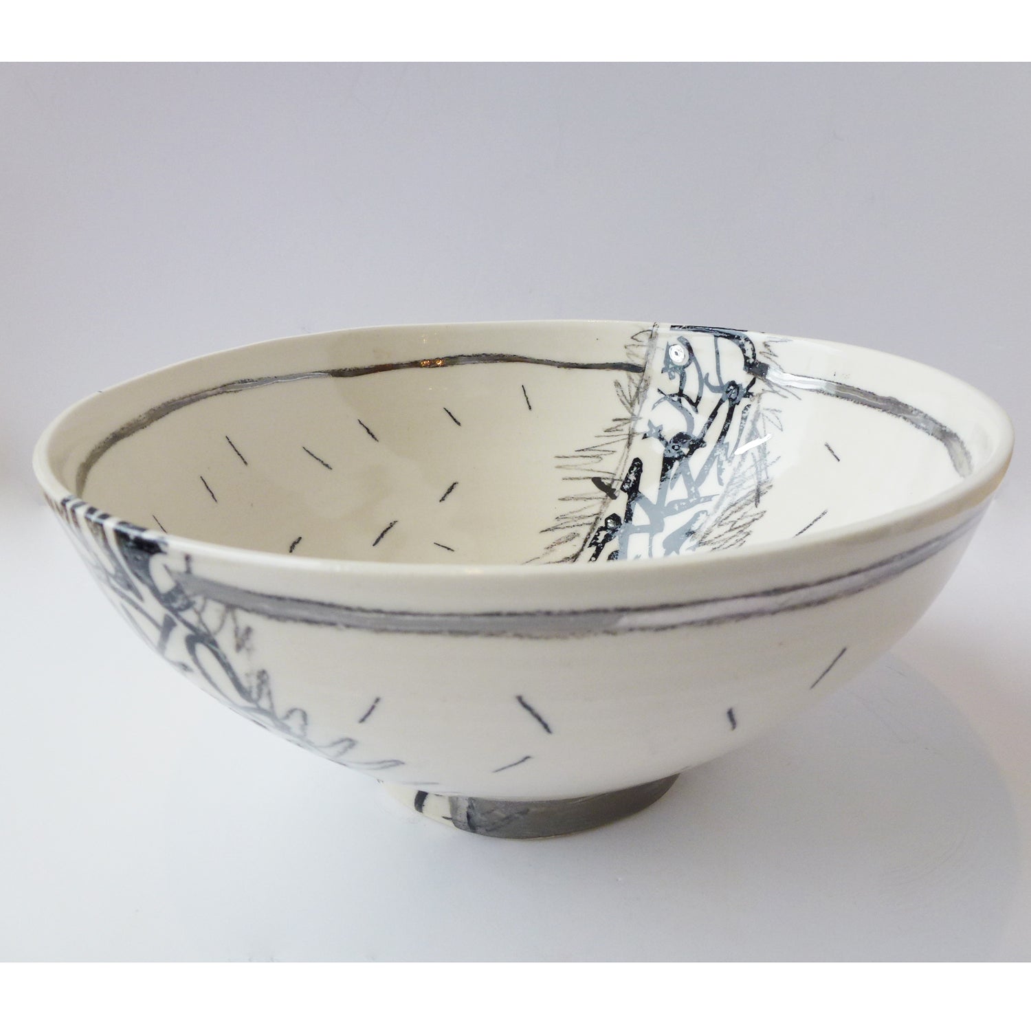 Large Graffiti Rice Bowl - Petroff Gallery