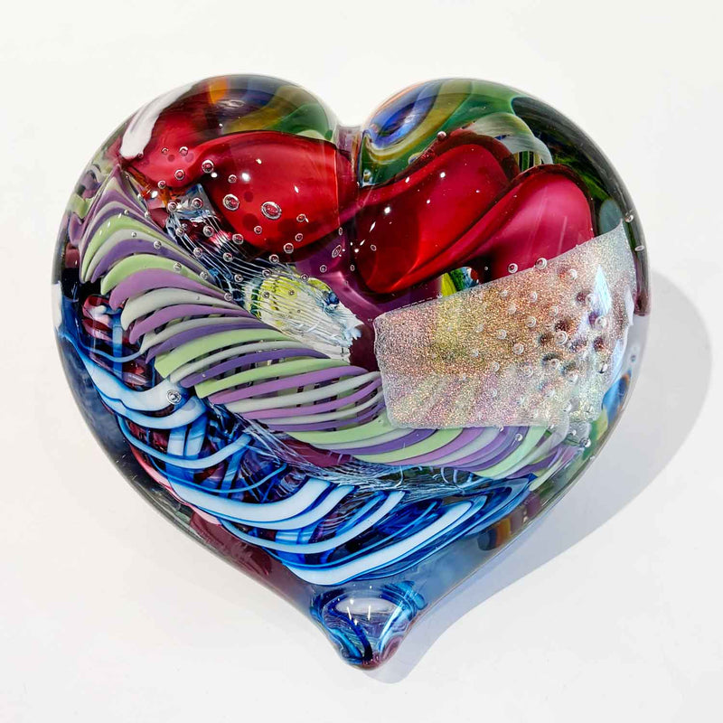 Large Heart 5 - Petroff Gallery - Glass Art