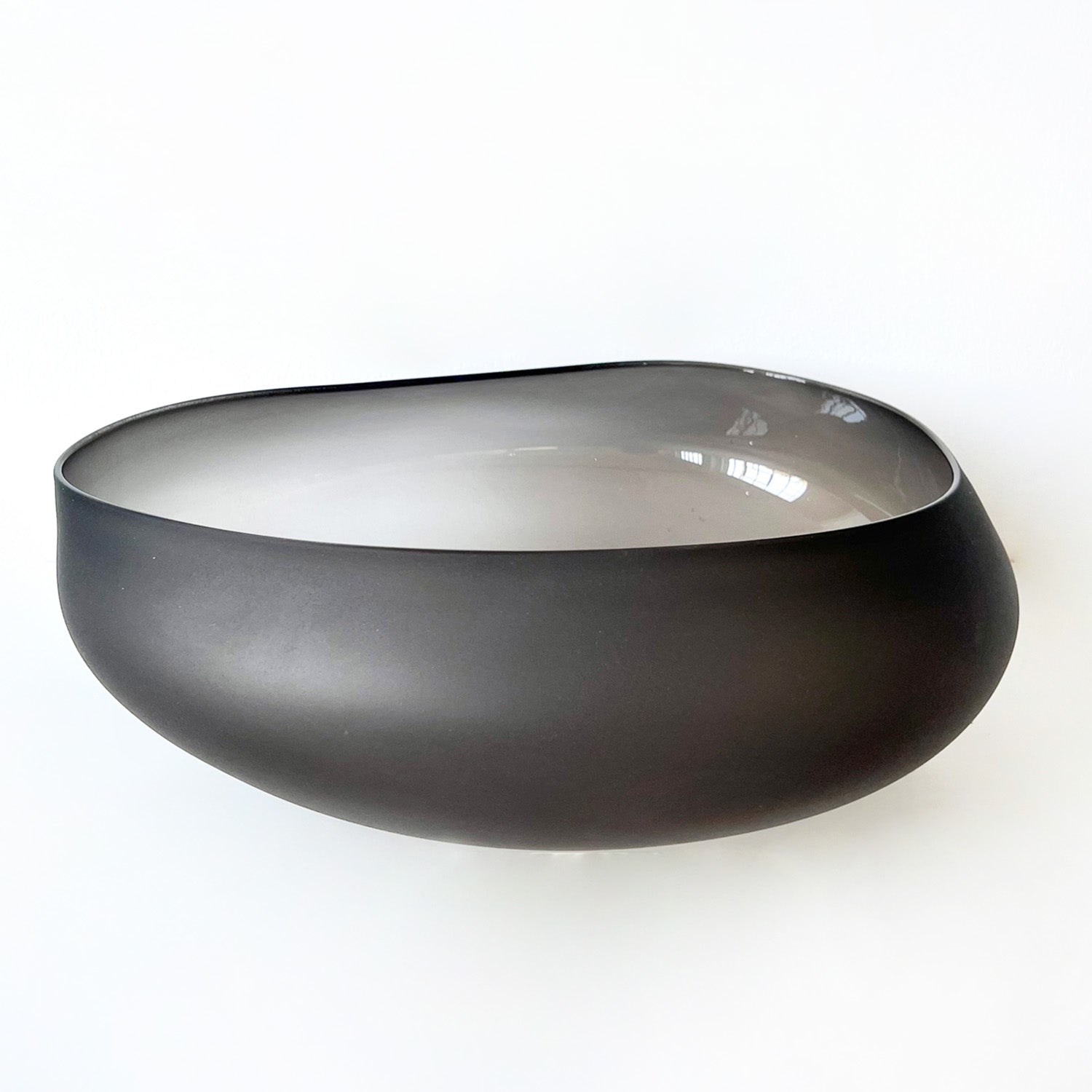 Large Neutral Grey Topography Bowl - Petroff Gallery -  - Goodman Studio - Large Neutral Grey Topography Bowl