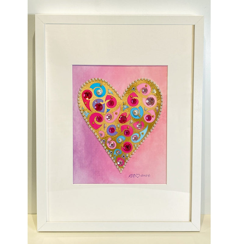 Large Pink Heart - Petroff Gallery -  - Rhonda Brewes - Large Pink Heart