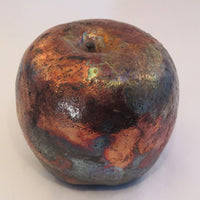 Large Raku Apple - Petroff Gallery