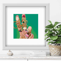 Less is a Bore 15" x 15" - Petroff Gallery  - Celine Gabriel - Less is a Bore 15" x 15"