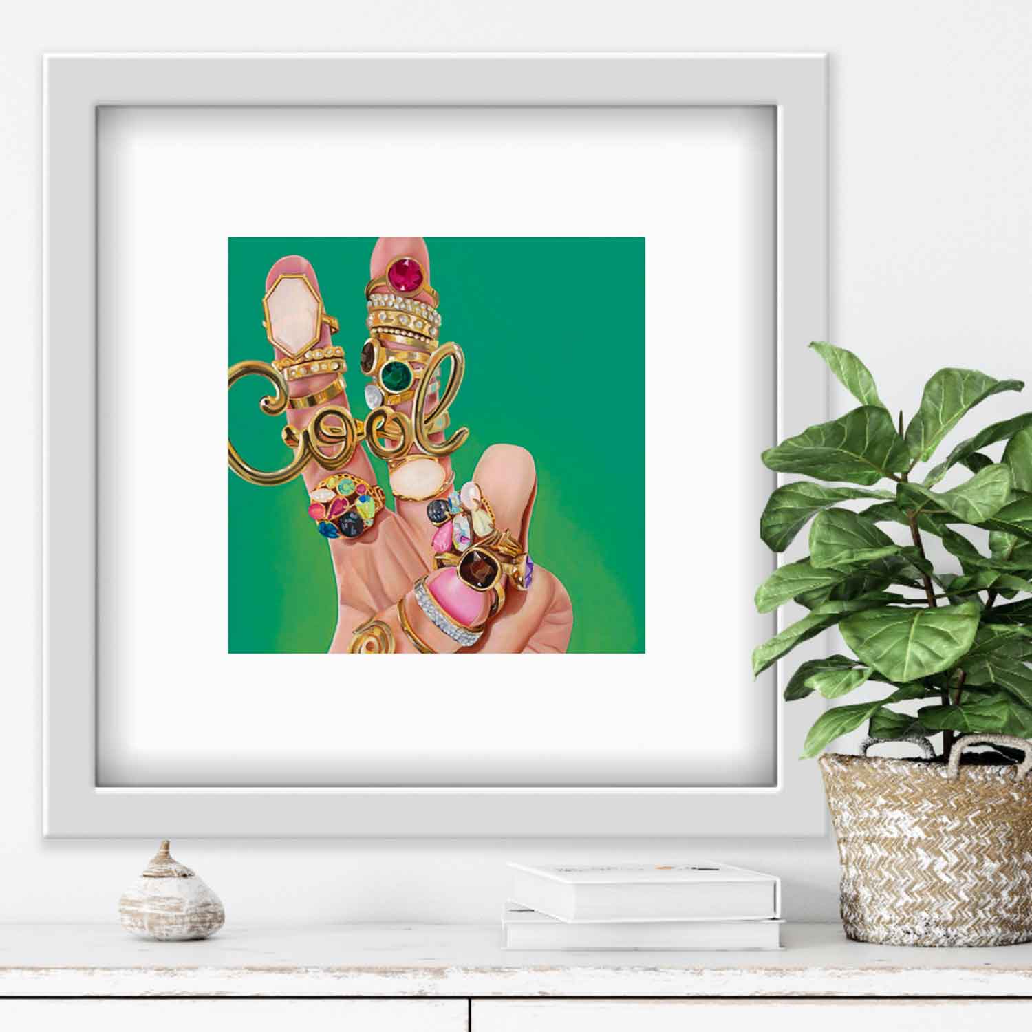 Less is a Bore 15" x 15" - Petroff Gallery  - Celine Gabriel - Less is a Bore 15" x 15"