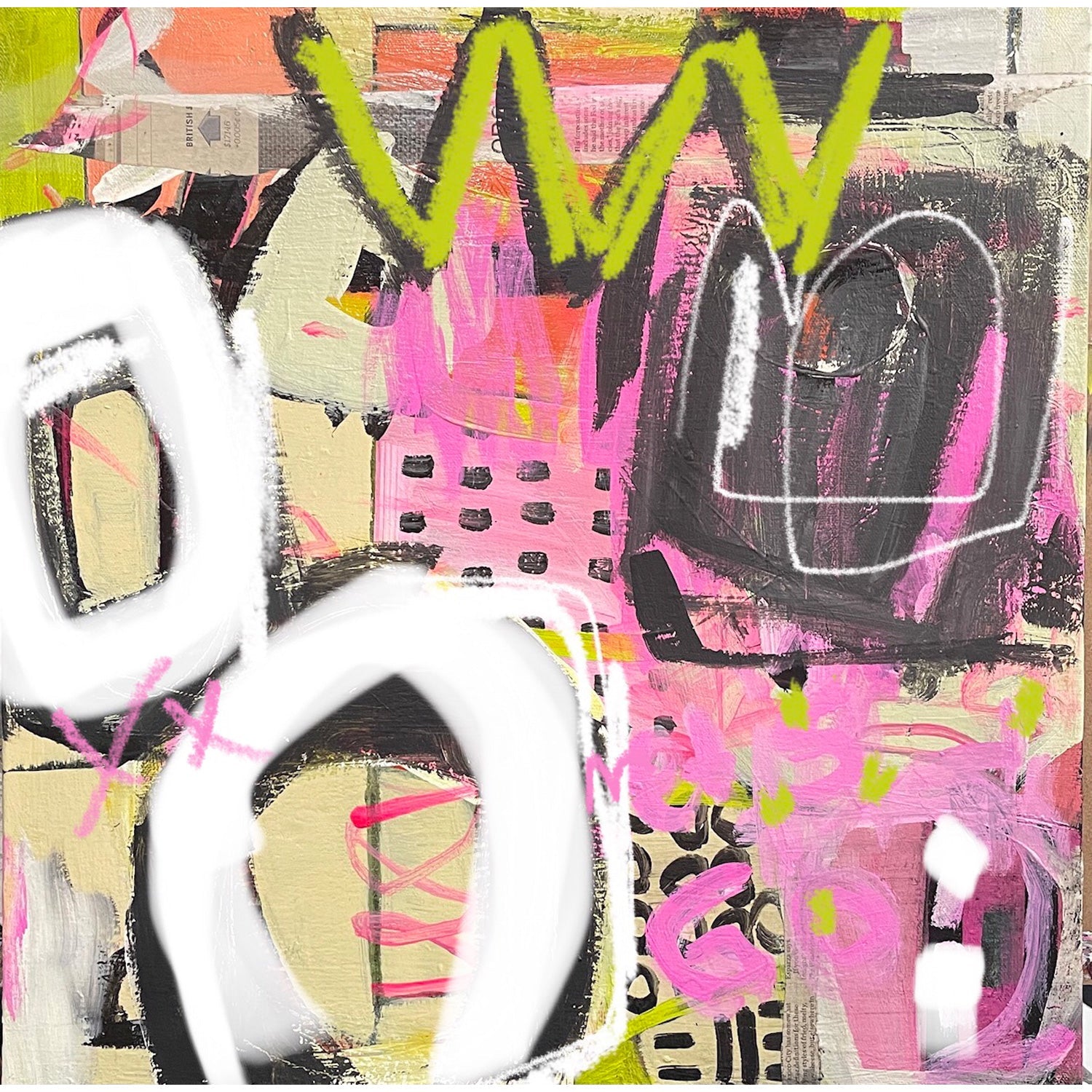 Let's Just Get On With It, Ok 24" x 24" - Petroff Gallery -  - Miriam Traher - Let's Just Get On With It, Ok, 24" x 24"