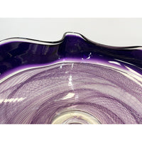 Lilac/Amethyst Cane Bowl - Petroff Gallery - Glass Art
