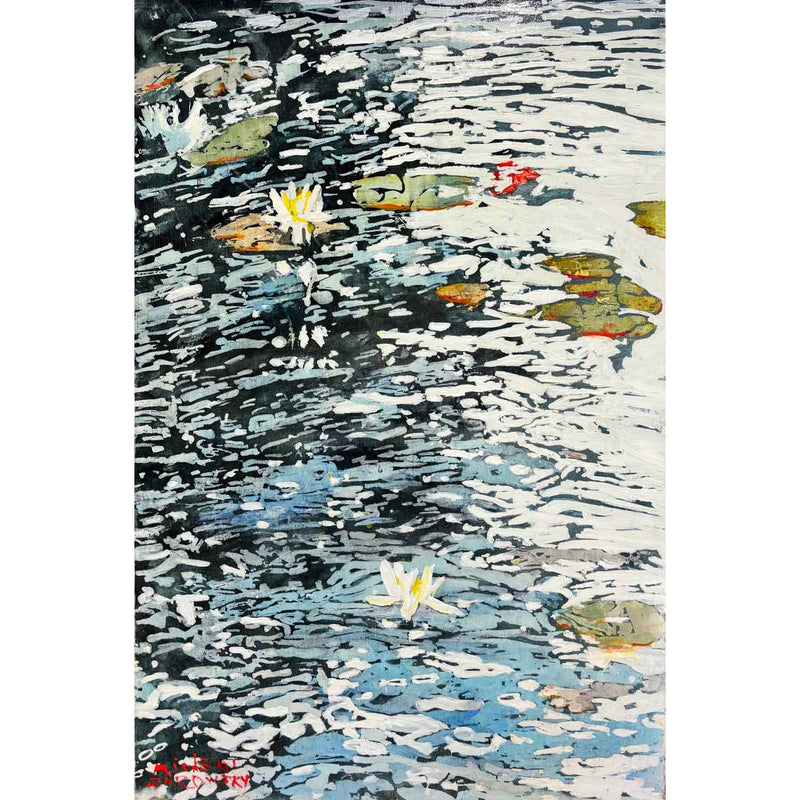 Lily On the Shadow Side 18" x 12" - Petroff Gallery - Painting