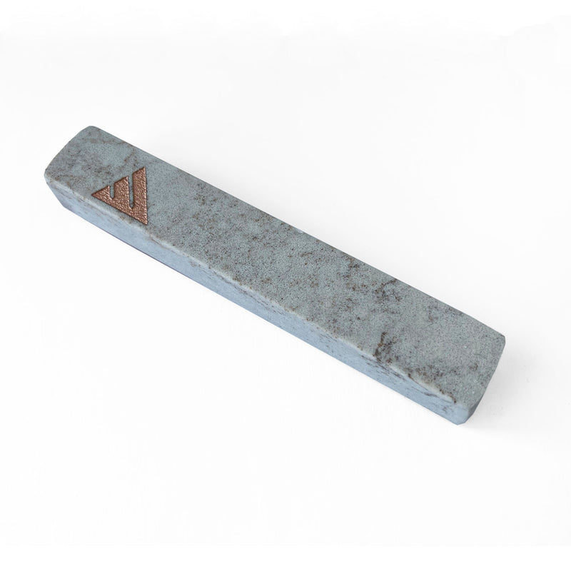 Long Grey with Copper Shin Mezuzah - Petroff Gallery - Judaica