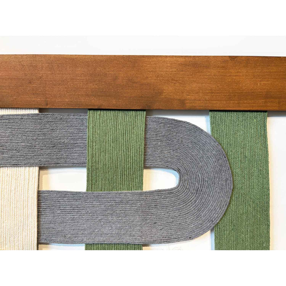Loops Green 34" x 27" - Petroff Gallery - Mixed Media Art