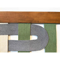 Loops Green 34" x 27" - Petroff Gallery - Mixed Media Art