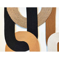 Loops Neutrals 38" x 24" - Petroff Gallery - Mixed Media Art