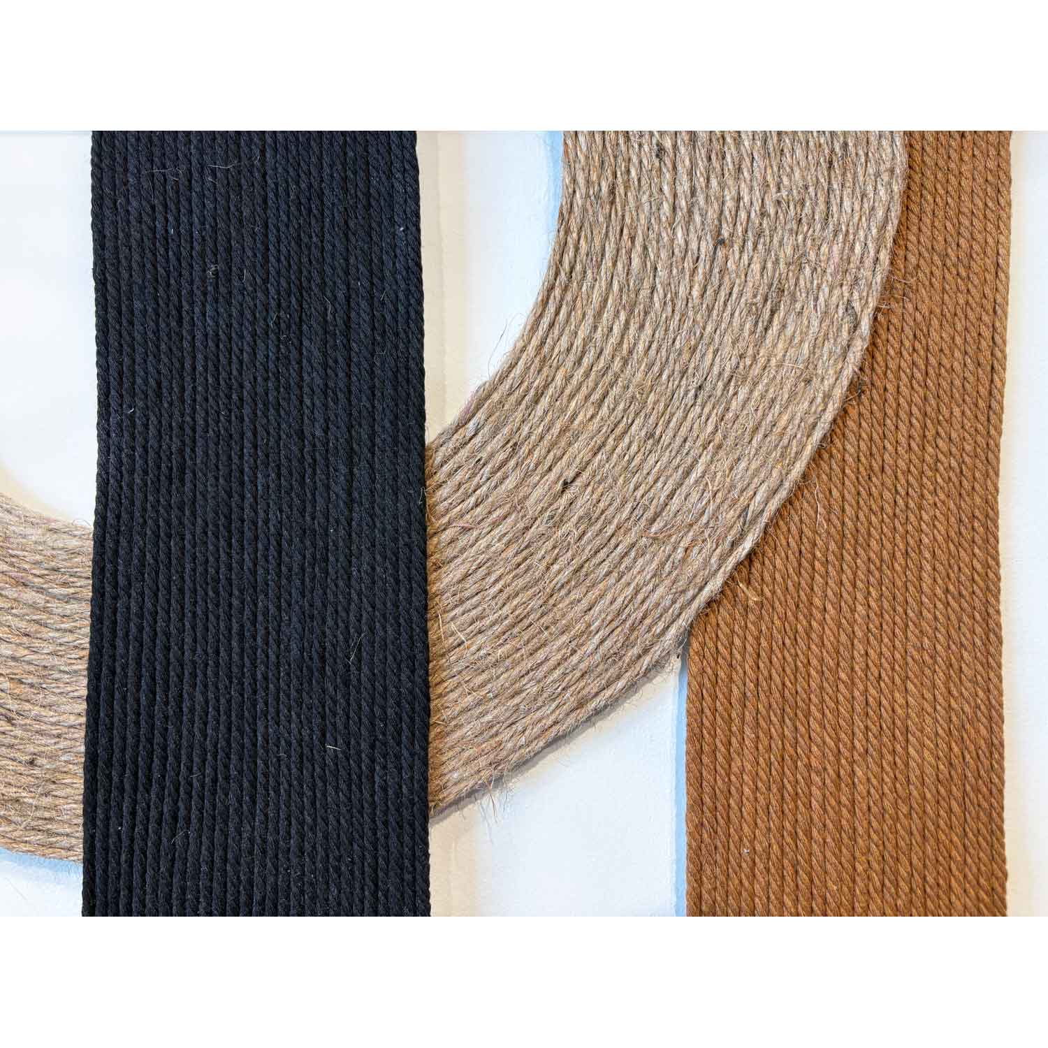 Loops Neutrals 38" x 24" - Petroff Gallery - Mixed Media Art