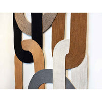 Loops Neutrals 38" x 24" - Petroff Gallery - Mixed Media Art