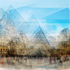 Louvre Pyramid  33" x 33" - Petroff Gallery -  - Chris Albert-Louvre Pyramid