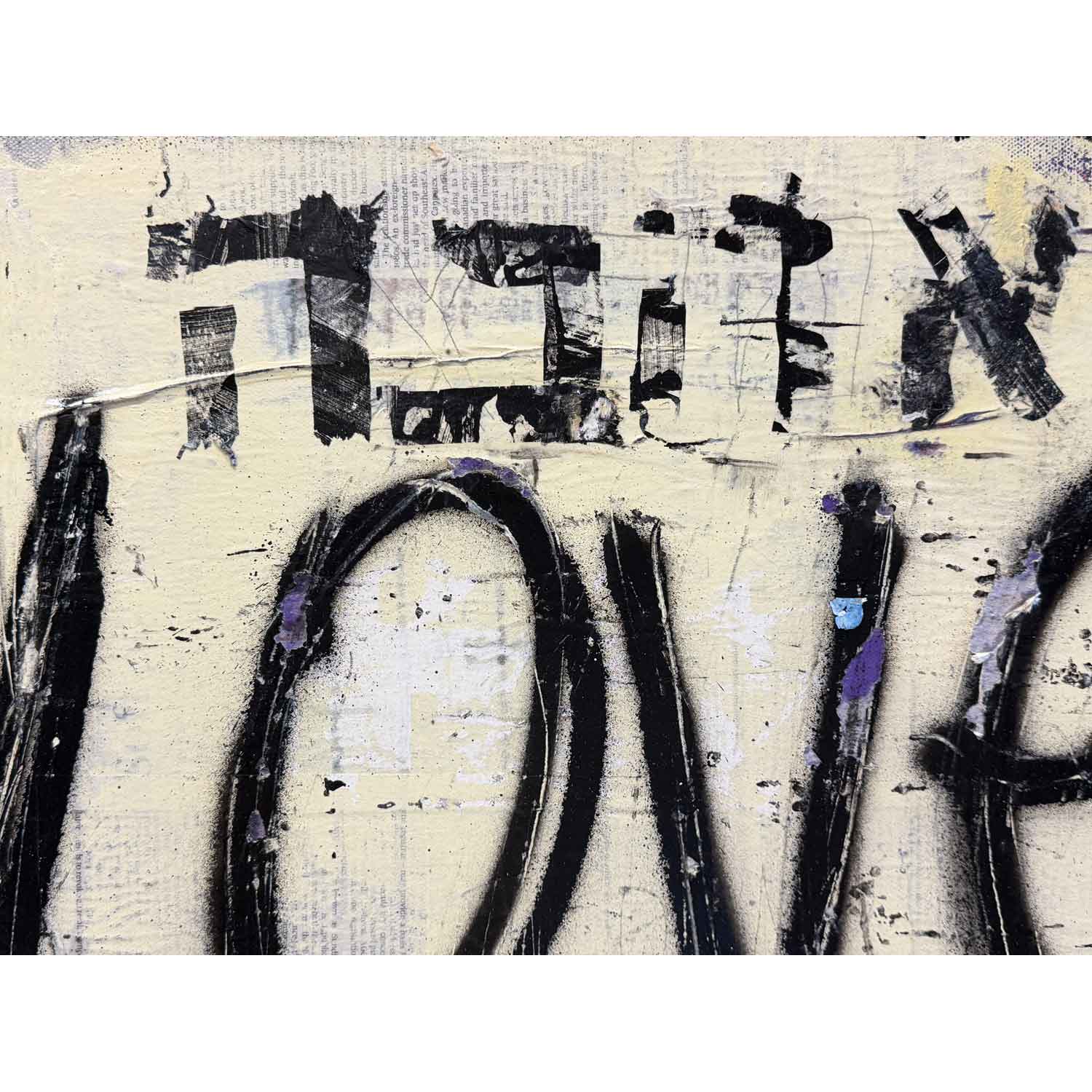 Love 36" x 24" Detail View - Petroff Gallery - Painting