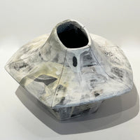Low Wide White Vase - Petroff Gallery -  - Mariana Bolanos - Low Wide White Vase