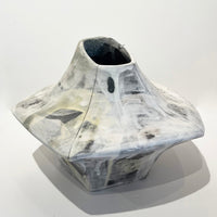 Low Wide White Vase - Petroff Gallery -  - Mariana Bolanos - Low Wide White Vase