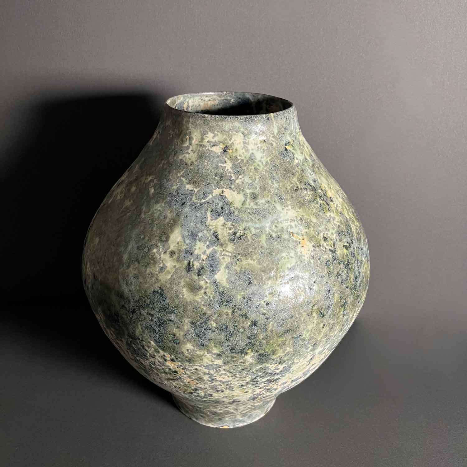 Med Green vase - Petroff Gallery - Ceramic 