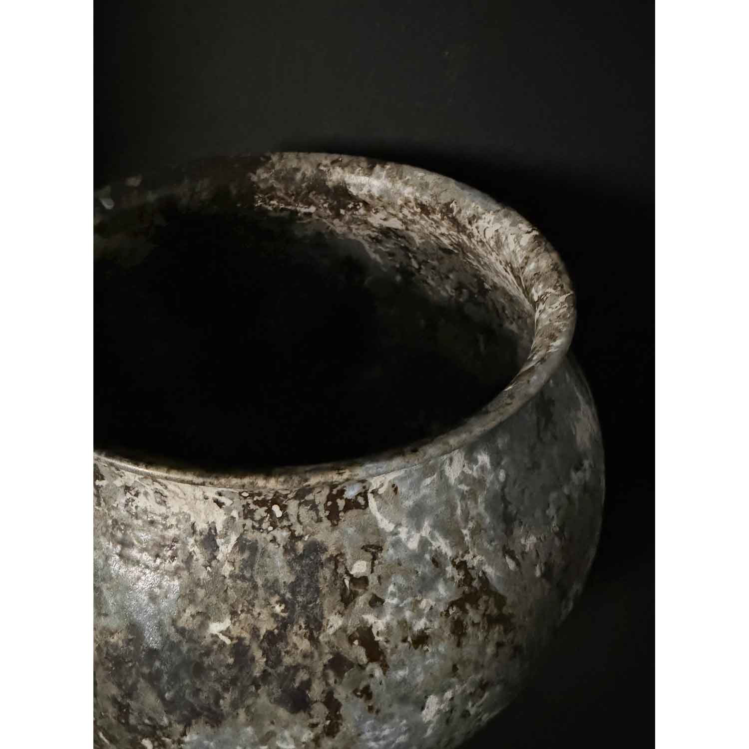 Large Blue Vase Detail View - Petroff Gallery - Ceramic Art