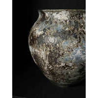 Large Blue Vase Detail View - Petroff Gallery - Ceramic Art
