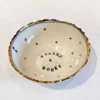 Medium Apple & Honey Bowl - Petroff Gallery - Ceramic Art