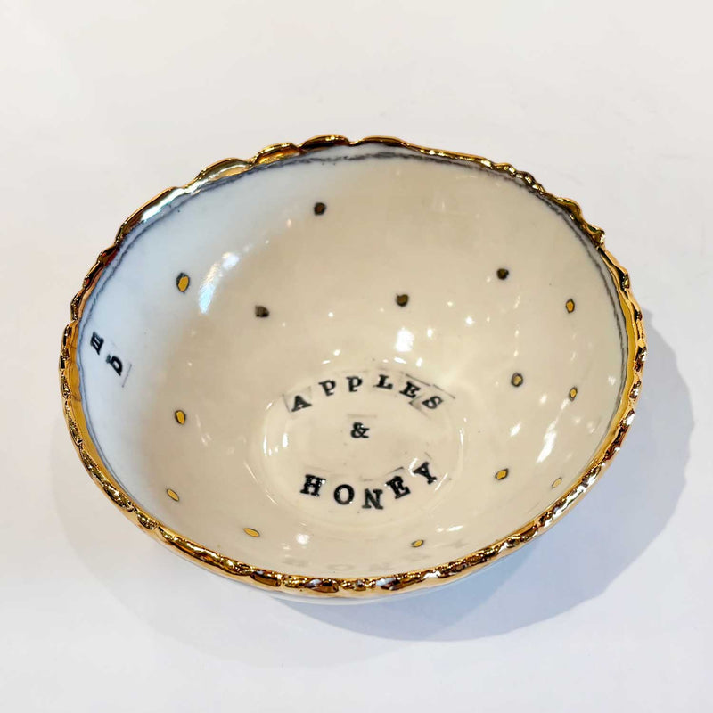 Medium Apple & Honey Bowl - Petroff Gallery - Ceramic Art