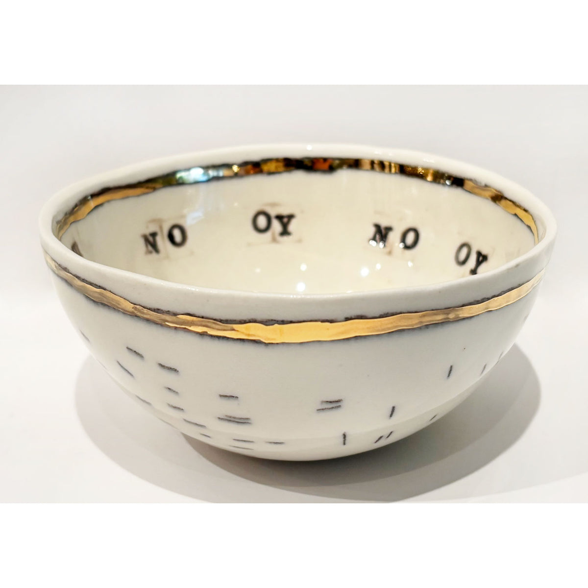 Small Bowl Just Joy No Oy - Petroff Gallery - Ceramic Art