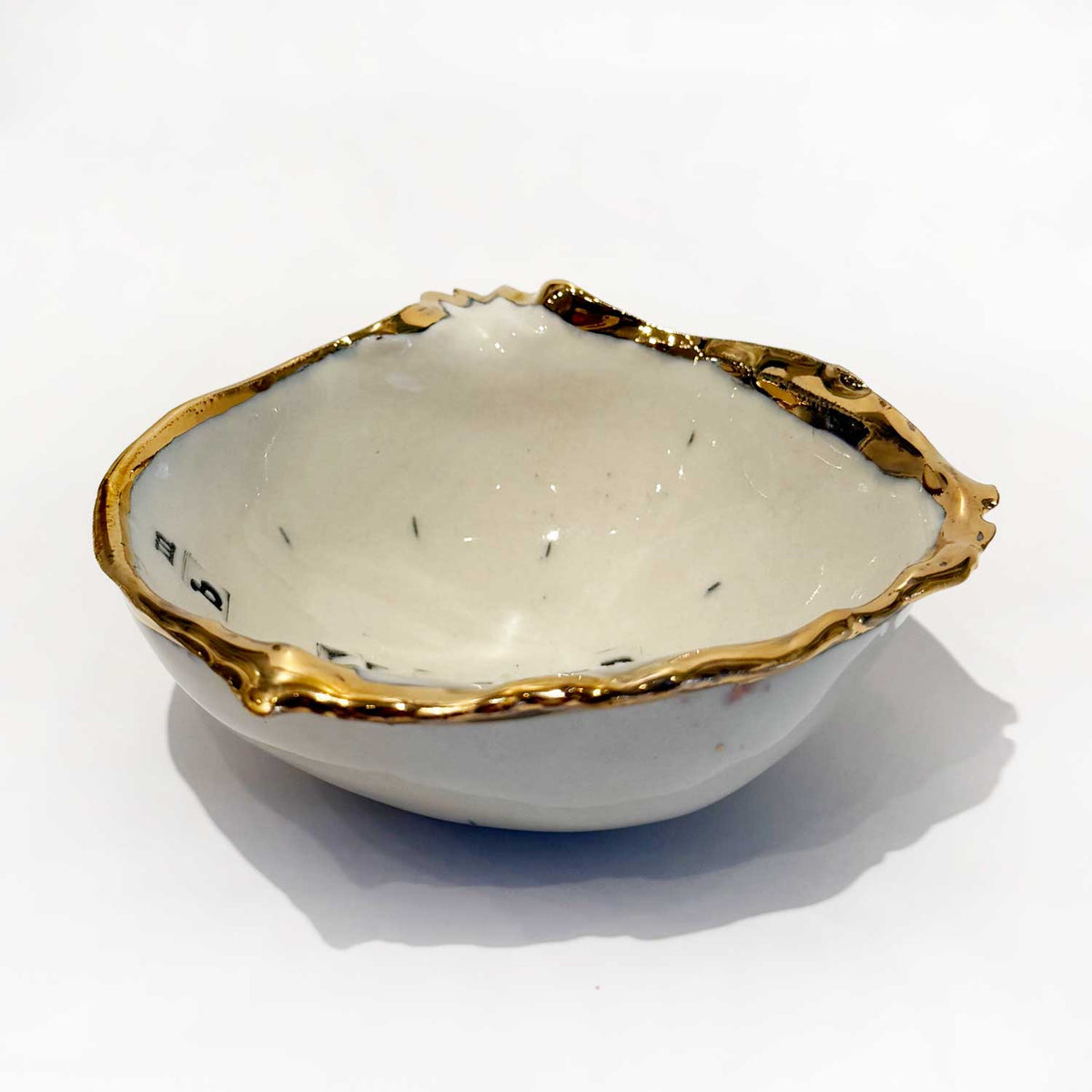 Pomegranate Bowl Blessed 2 side view - Petroff Gallery - Ceramic Art