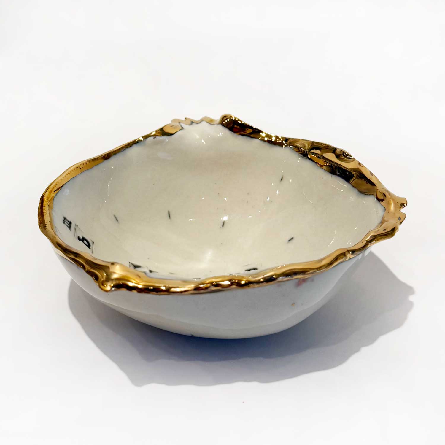 Pomegranate Bowl Blessed 2 side view - Petroff Gallery - Ceramic Art