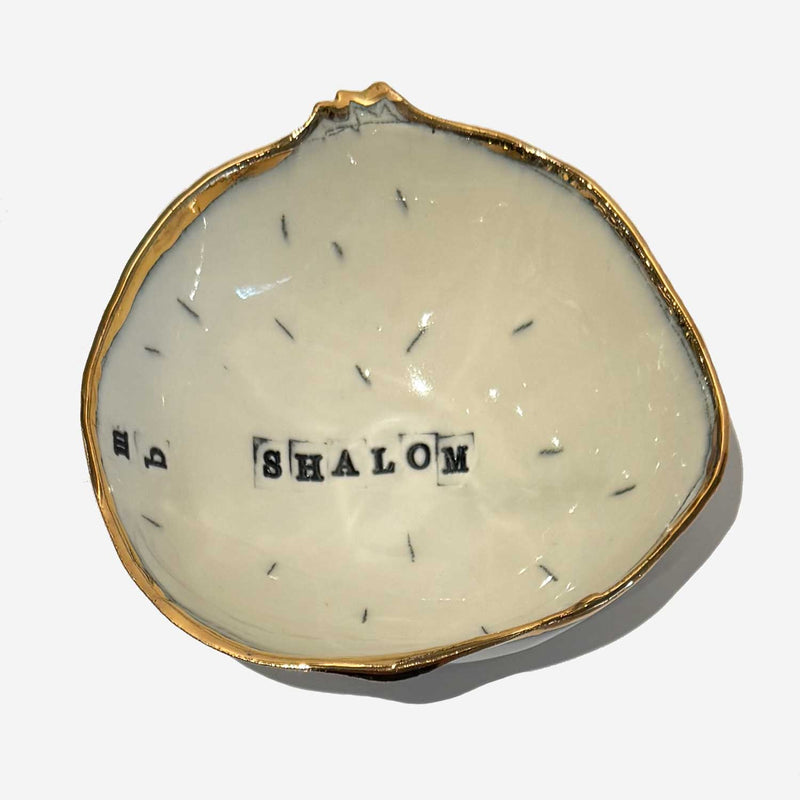 Pomegranate Bowl Shalom 2 - Petroff Gallery - Ceramic Art