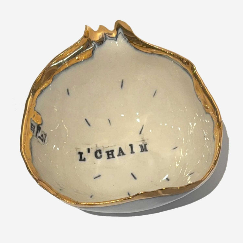 Pomegranate Bowl L'Chaim - Petroff Gallery - Ceramic Art