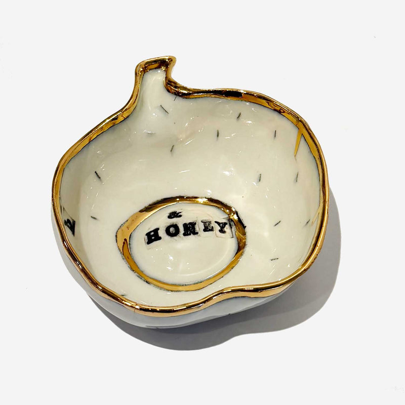 Apple Bowl & honey - Petroff Gallery - Ceramic Art