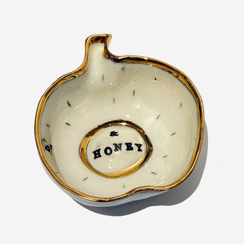 Apple Bowl & honey 2 - Petroff Gallery - Ceramic Art