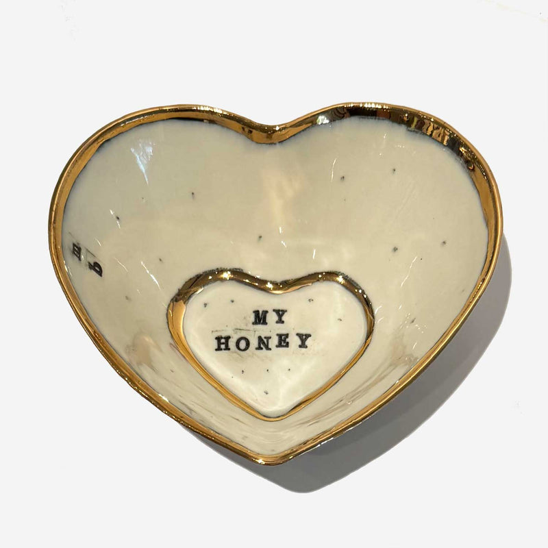 Heart Bowl My Honey - Petroff Gallery - Ceramic Art