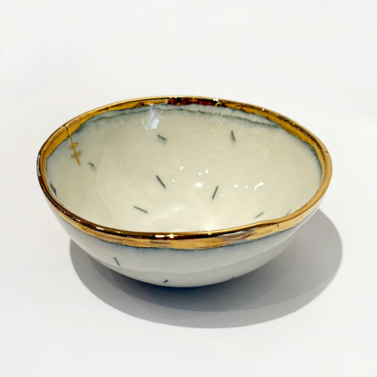 Baby Bowl Apple of My Eye Side View - Petroff Gallery - Ceramic Art