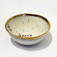 Baby Bowl Apple of My Eye 2 side view - Petroff Gallery - Ceramic Art